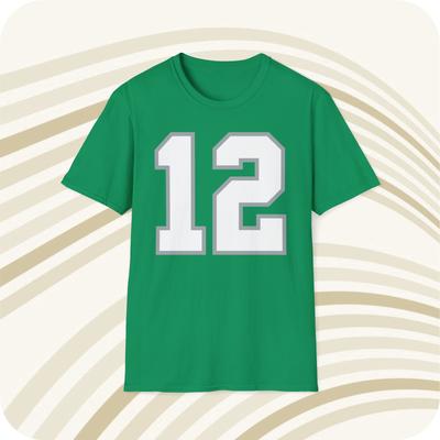 Randall Cunningham #12 Philadelphia Eagles NFL Jersey T-Shirt - Front & Back