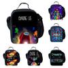 Stilvolles und lustiges dreiteiliges Rucksack-Set für Kinder mit geometrischen Mustern