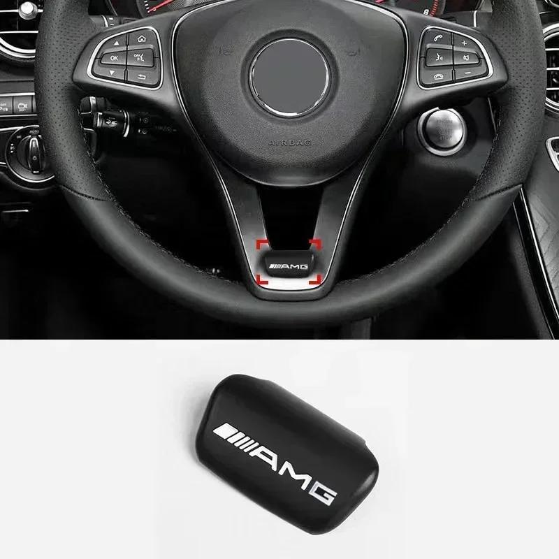 

Car Steering Wheel Emblem Stickers Metal Badge For Mercedes Benz AMG W206 W204 W205 W212 W213 W221 W222 W223 W251 W464 GLE GLC