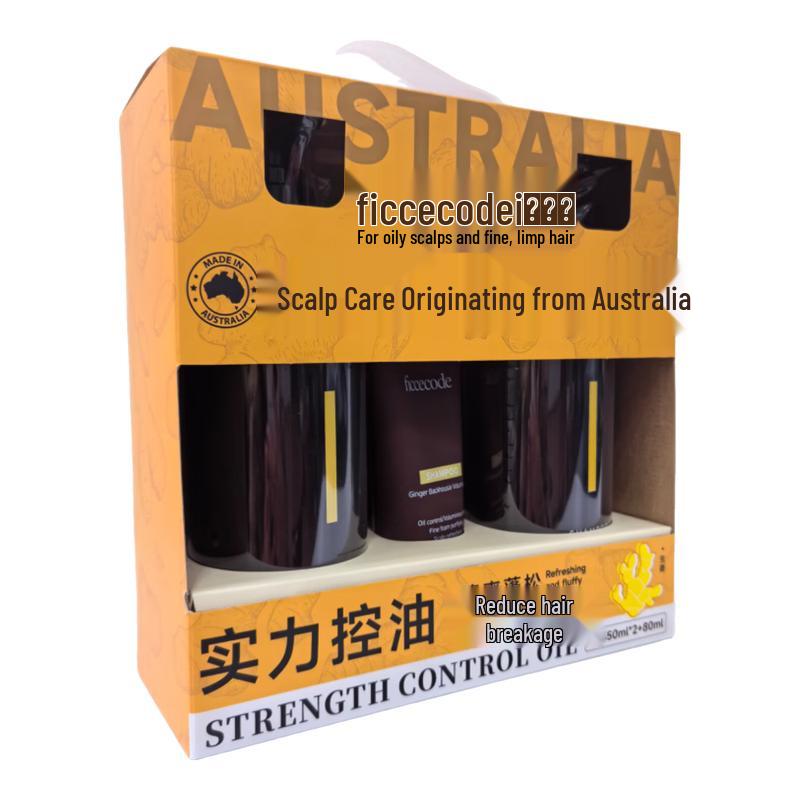 Ficcecode Ginger Volumizing Shampoo Set