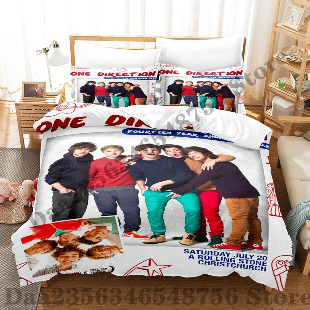 Direction One Bedding Set Single Twin Full Queen King Size Bed Set Adult Kid Bedroom Duvetcover Sets Print Anime Bed Sheet Set