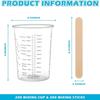 600ml Disposable Clear Plastic Mixing Measuring Cup for Paint and Resin