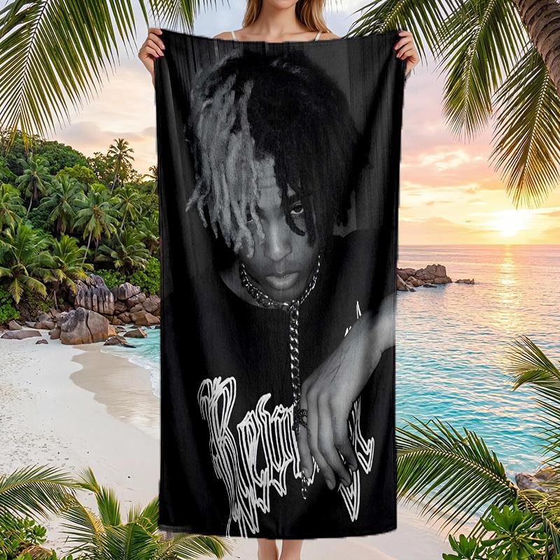 Xxxtentacion Fashion Beach Towel: Ideal for Summer Adventures Soft, absorbent and quick drying suitable for swimming and bathing