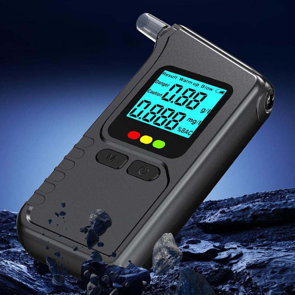 Portable Breathalyzer Tester Home Breathalyzer For Alcohol LED Display High Accuracy Detector For Safety Driving Road Trip
