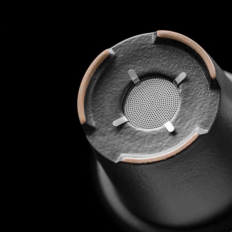 Keramisk tekopp med sil relief berg kaffe te mugg 310ml