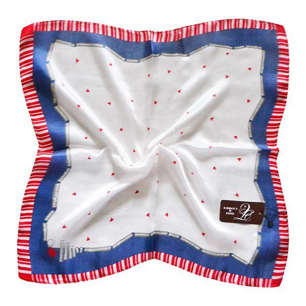 Tony&Candice 100% Silk Scarf Square Women 53*53CM  Scarves Ladies Ring&Wrap Oil Pattern Luxury Style  Soft Satin Neckerchief