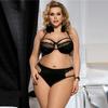 Plus size sexy lace three-point bra