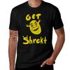 Get Shrekt T-Shirt Quick Drying Aesthetic Clothes Korean Fashion T Shirts for Men Cotton