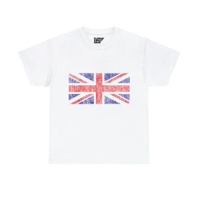 Retro UK Union Jack Flag Grafik T-Shirt