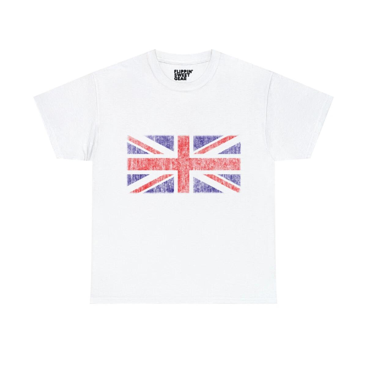 Retro UK Union Jack Flag Graphic Tee Shirt 3XL