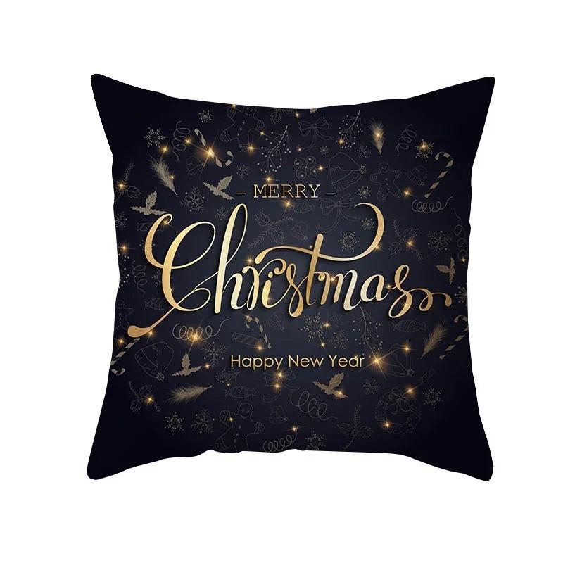 Christmas Themed Pillowcases Car Accessories Office Santa Claus Living Room Sofa Home Pillowcases