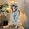 Cloveray BJD Biscuit Doll Poseable PVC Bisque Doll Perfect for Birthday Luxury Gift Box 16-inch Victorian-inspired Dress, Wood-grain Joints,