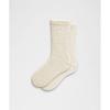 Lululemon Unisex Fuzzy Crew Socks Light Ivory