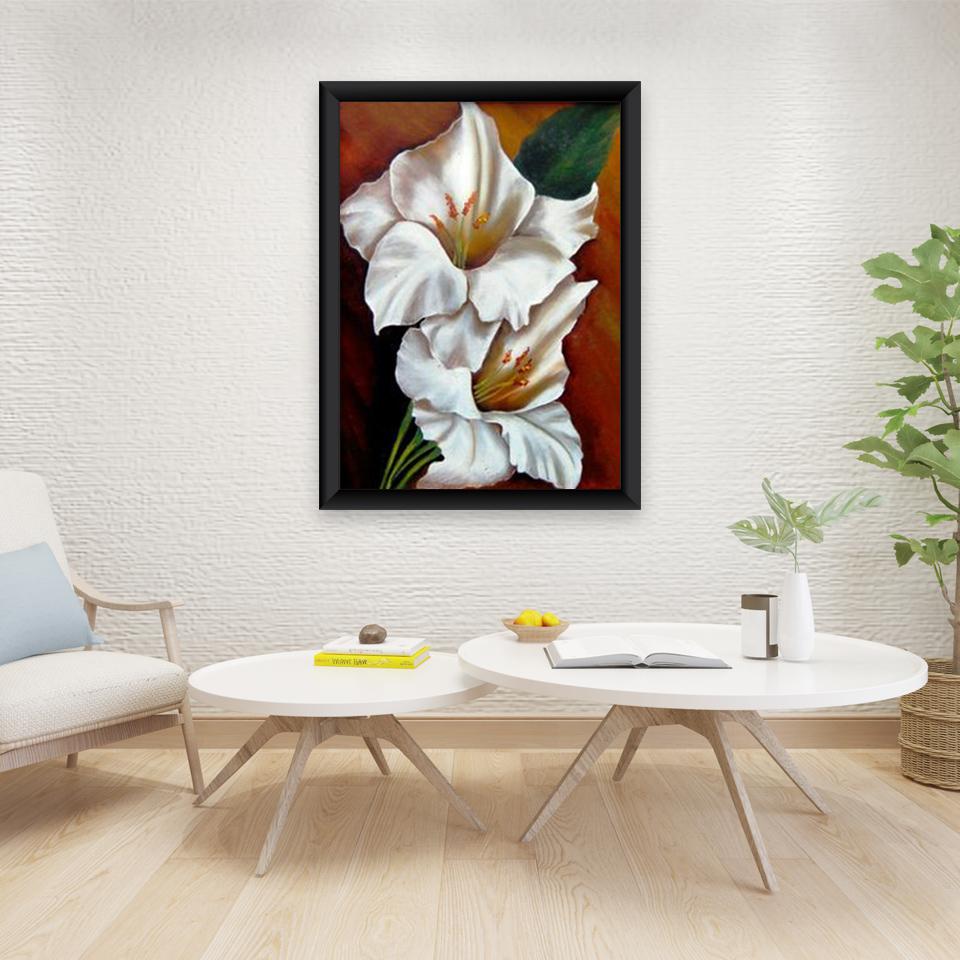 5D DIY Diamond Painting Flowers Rose Cross Stitch Kit Full Round Drill Embroidery Mosaic Wall Art Rhinestones Home Decor Gift