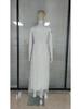 2025 European & American Women's Sleeveless Deep V-Neck Lace Wedding Dress