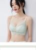 Deep V Lace Gathering: Seamless Anti Expansion Bra with Small Chest and Large Anti Sagging Effect, Gold Buckle Decoration for Underwear
