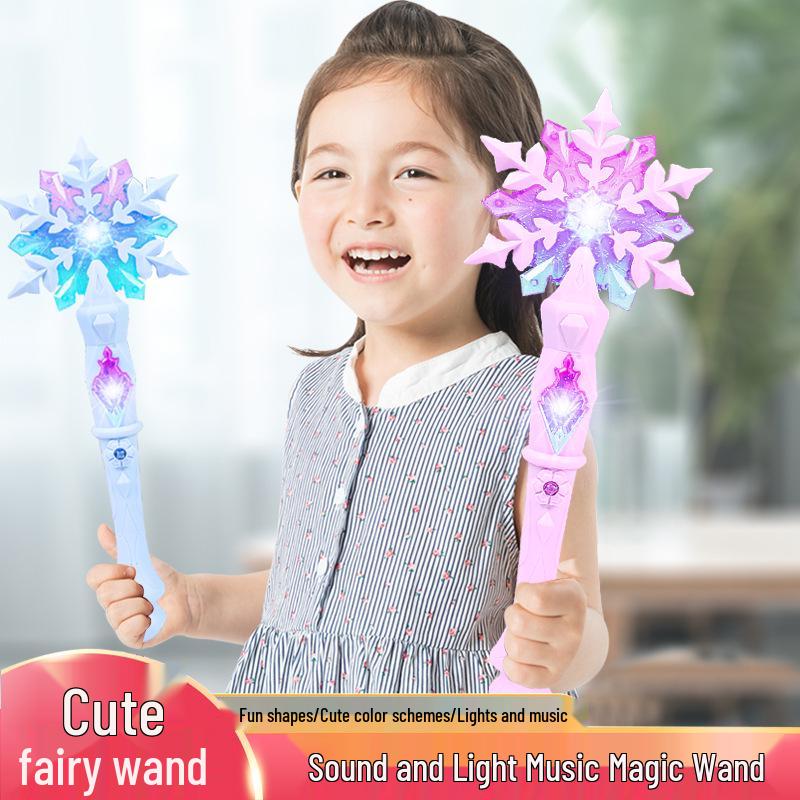 Magical Flashing Princess Wand with Sound & Light for Girls - Role Play Toy