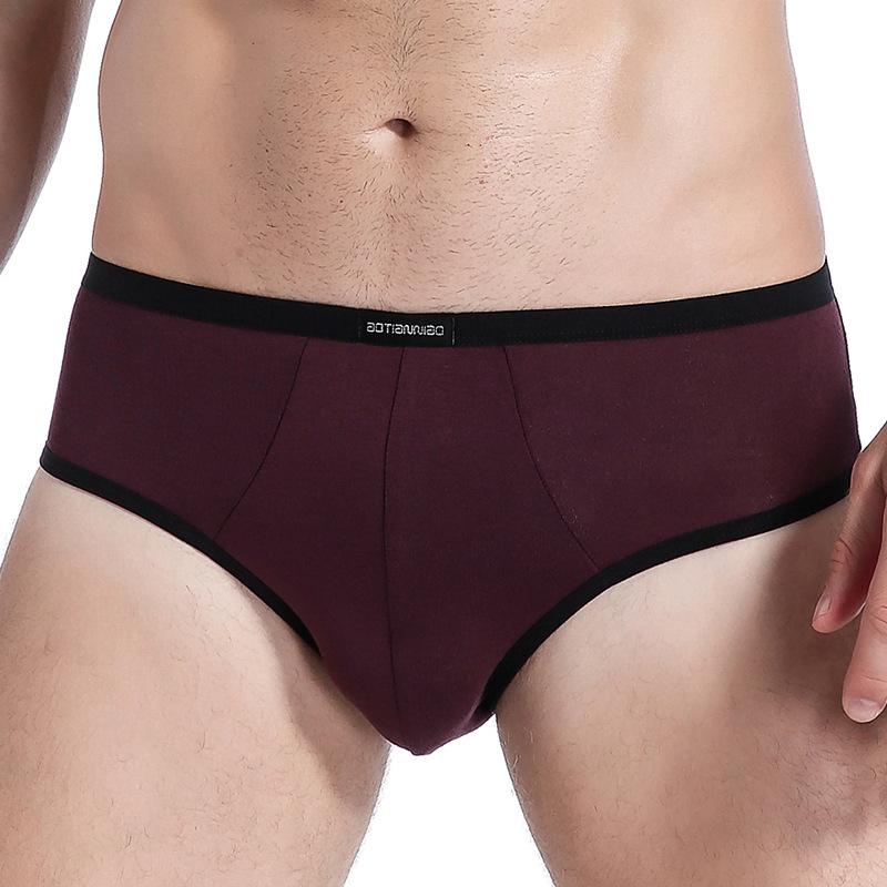Men's Big Size Briefs Modal Teen Mid-Waist Underwear Sexy Solid Color Underwear Breathable Shorts L XL 2XL 3XL 4XL 5XL
