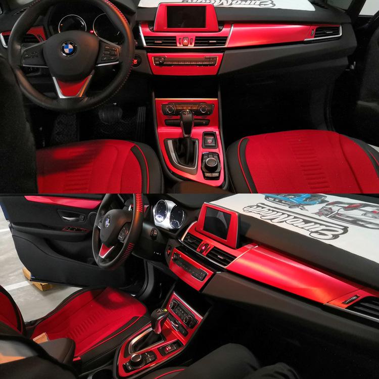 2 Series Touring Car Interior Carbon Fiber Stickers - Fits 218i, 220i, F22, F45, F46