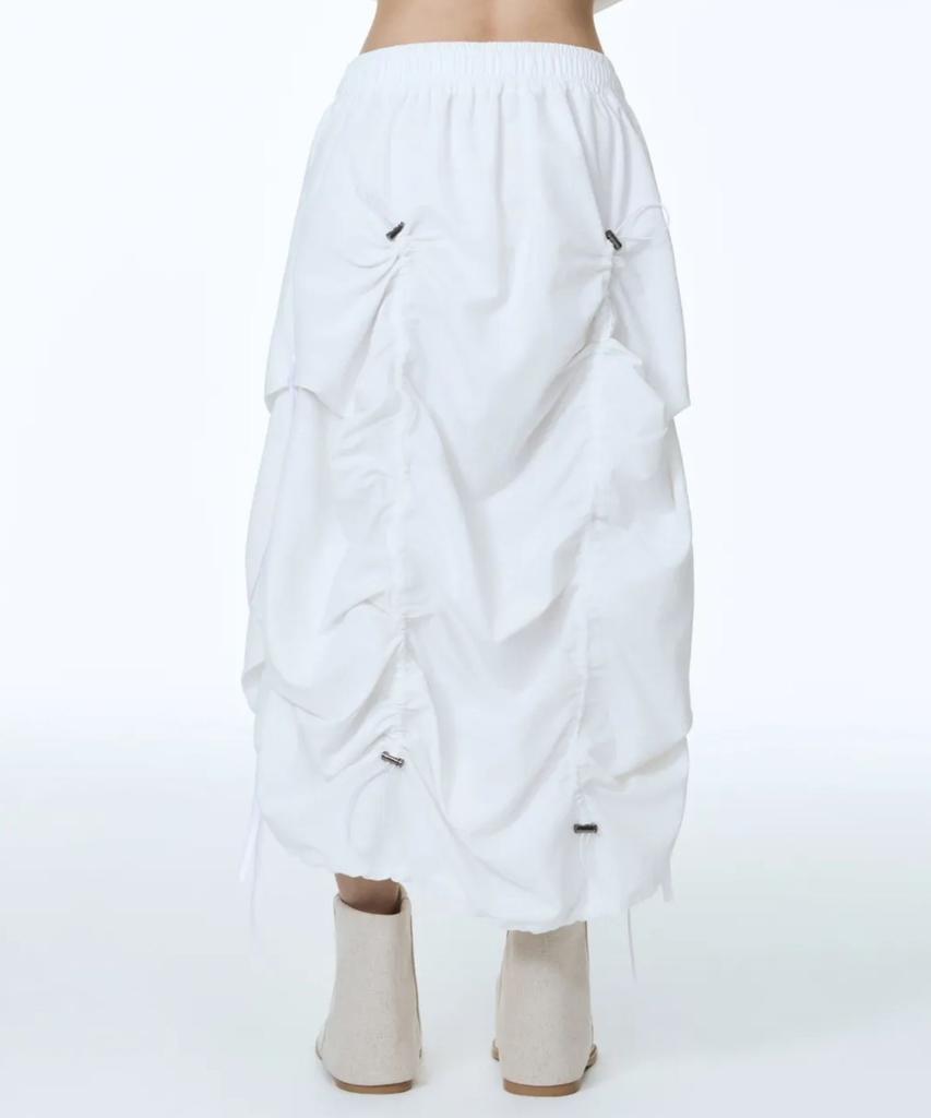 Chil Hana Two Six Girdle String Skirt (White)