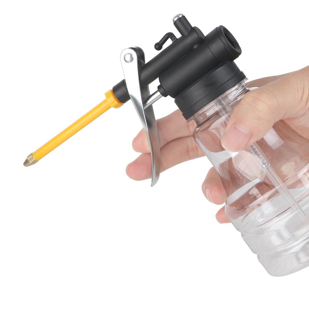 Plastic 250ML Hand Tools Lubricator Oil Pump Cans Clear Oil Can High Pressure Oiler Grease Flex Gun