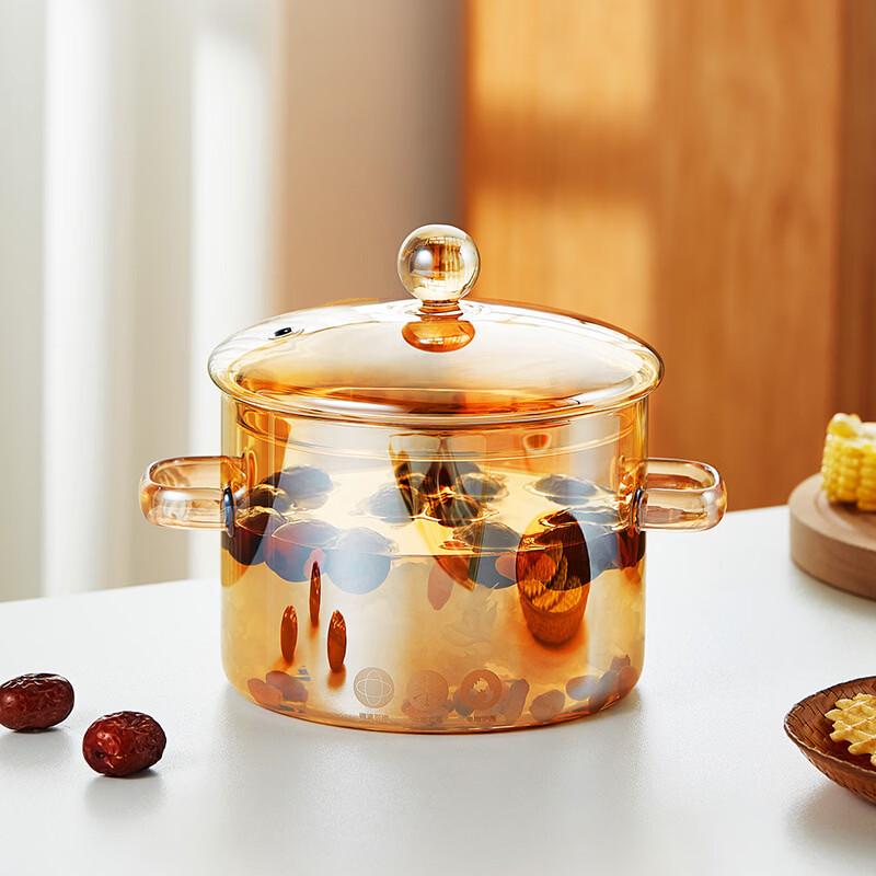 ZISIZ High Borosilicate Glass Mulled Wine & Tea Pot