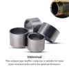 DOSJJIASL Motorcycle Exhaust Muffler Connector Motorcycle Silencer Modification, 28.7*34.5*35mm