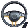 Ratbetræk til bil Håndsyet Sort Kunstlæder til BMW E46 2000 2001 2002 2003 2004 2005 325i X5 E53 2000 2001