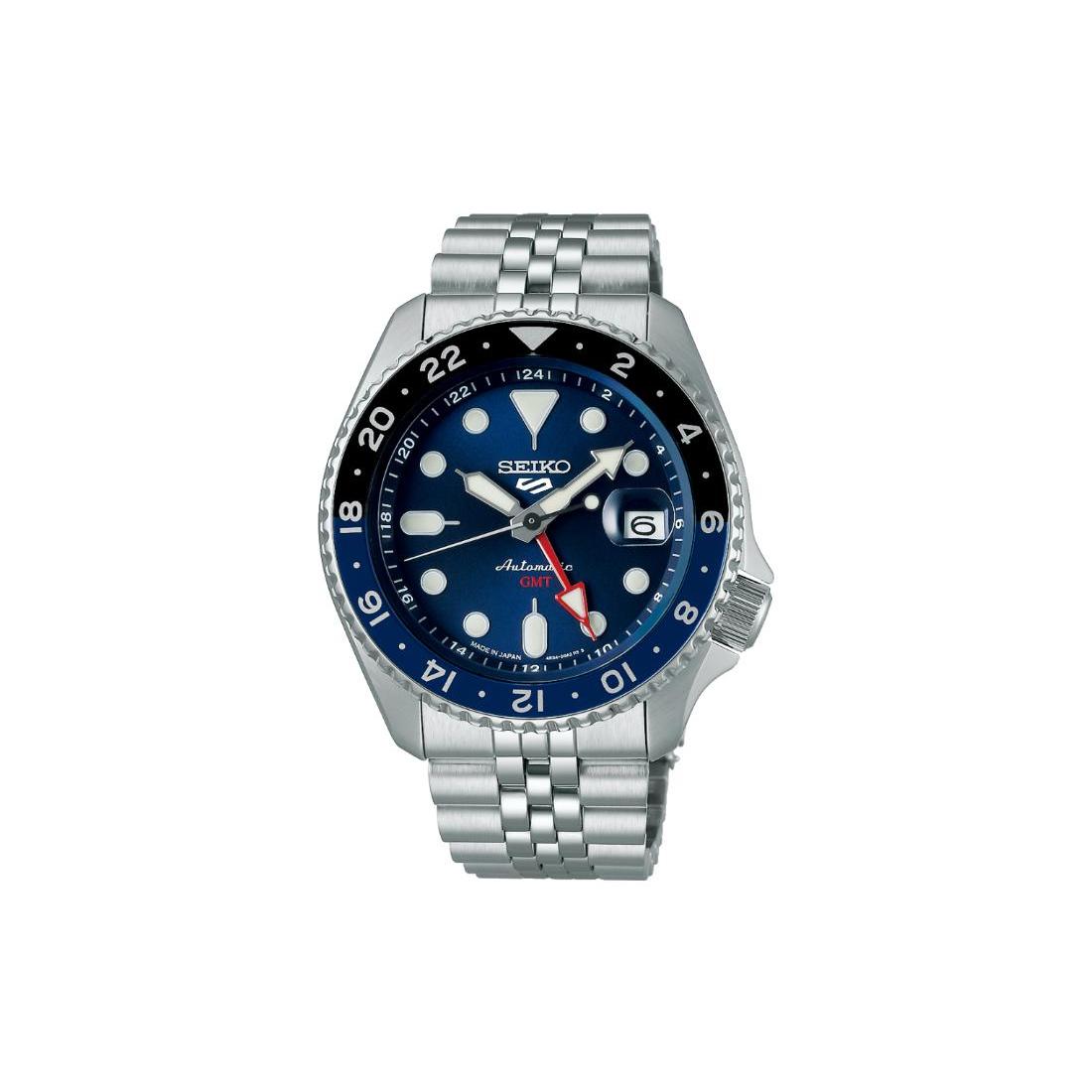 

SEIKO Sports Automatic Mechanical Movement Stainless Steel Strap Watch 42.5mm Men s Watches SBSC003 Blue Dial
