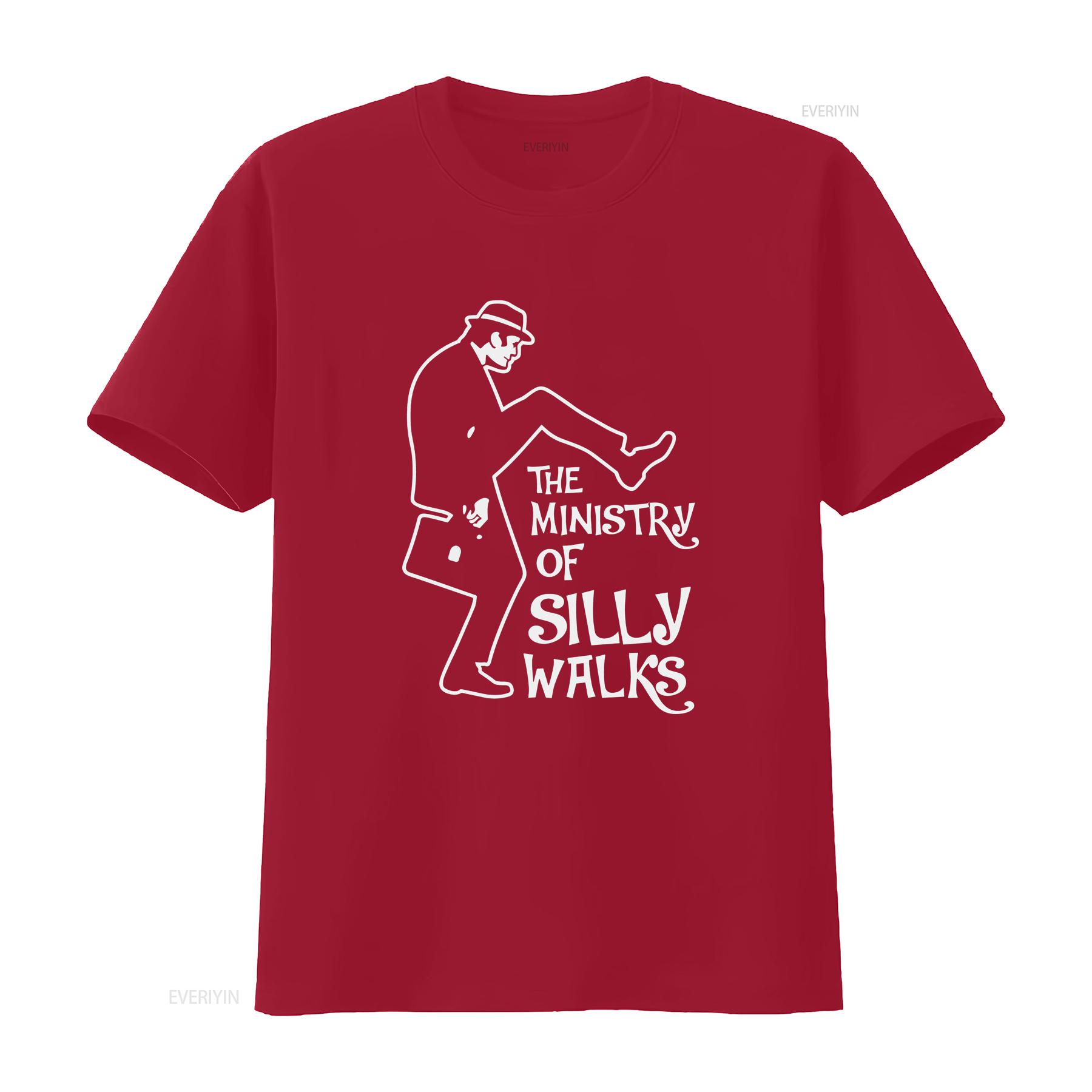 

The Ministry of Silly Walks Monty Python Inspired British Comedy T Shirt vintage Washed graphic Soft Stylish Versatile homme S