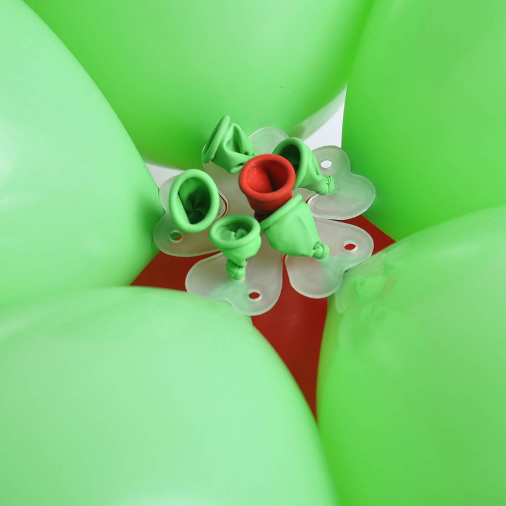 6PCS Air Balloon Plum Blossom Shape Fixed Clip Easy To Use Cute Airballoon Clamp Folder Party Supplier