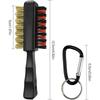 Golf Club Brush Cleaner Waterproof Design Cleaning Tools Portable Metal Lightweight Nylon Brushes for Golf Shoes Maintenance