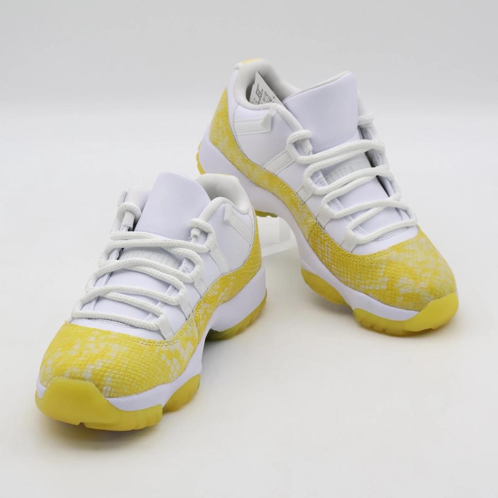 AH7860-107 Nike Air Jordan 11 Retro Low Yellow Snake Skin Gold (Women's)