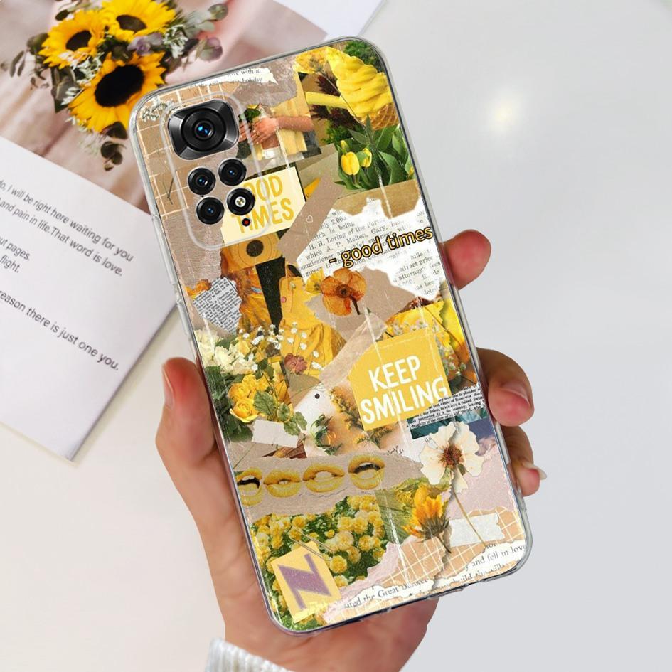 For Xiaomi Redmi Note 11 Case Note 11s Cover Popular Butterfly Dragon Soft Silicone Clear Case For Redmi Note 11S 5G Note11 Capa