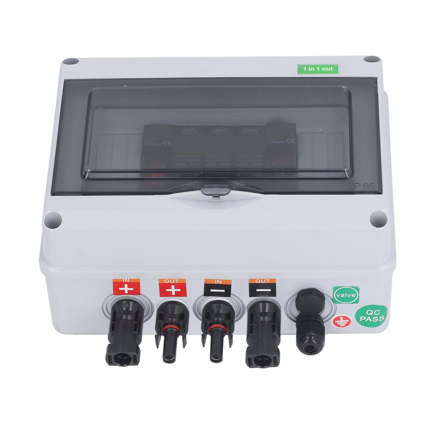 

Распределительная коробка для солнечных батарей DC1000V 1 в 1 с защитой IP65, водонепроницаемая, с 2040KA всплеск