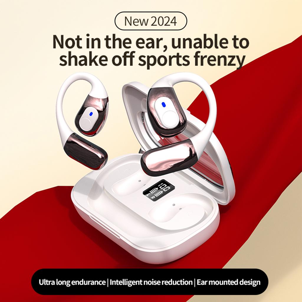BT5.4 True Wireless Headphones Earhook Earbuds Waterproof Sport Earphone Ultra-Low Latency Game
