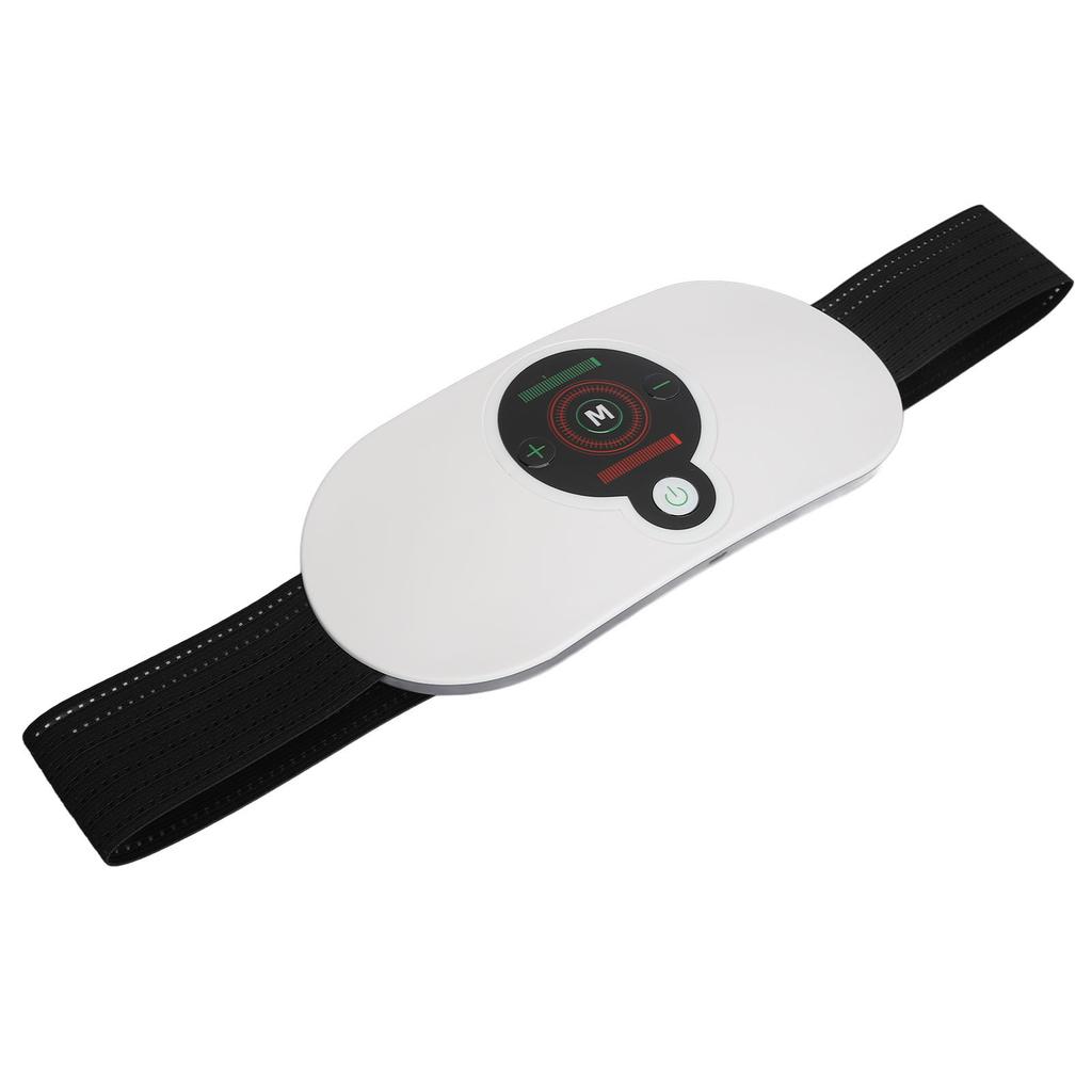 Electric Waist Belt Device 3 Levels Heating Massage Belt Vibration Warming Abdomen Pad Built in Battery