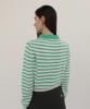 Leuba Stripe Cotton Polo Knit - Mint Stripe