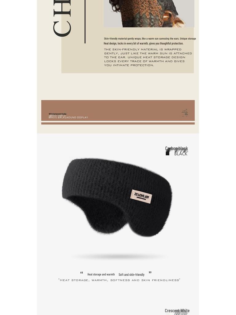 Autumn & Winter Faux Mink Fur Earmuffs: Windproof & Coldproof Headband for Cycling, Outdoor Sports, Sleep & Postpartum Warmth