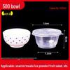 Round Disposable Plastic Bowl with Lid for Fresh-Keeping