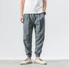 Chinese Style Bloomers Men's Linen Pants Men's Cotton and Linen Harem Pants Leggings