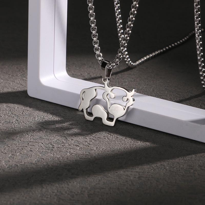 Men's Titanium Steel Hip Hop Pendant Necklace - Trendy, Non-fading Street Style