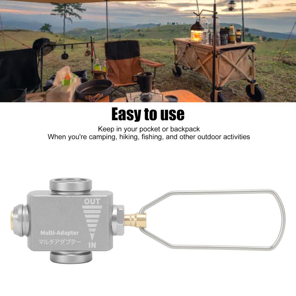 Z15 Gas Canister Refill Adapter Portable Outdoor Gas Saver Camping Canister Vent Valve