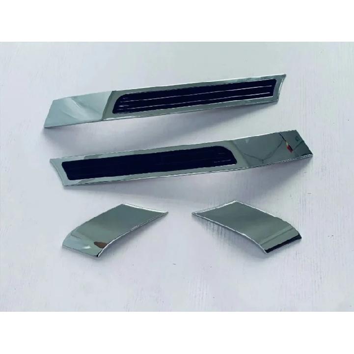 For Toyota Prado LC250 2024 2025 Car Accessories ABS Chrome Body A Pillar +C Pillar Decorated With Two-Tone Sequ