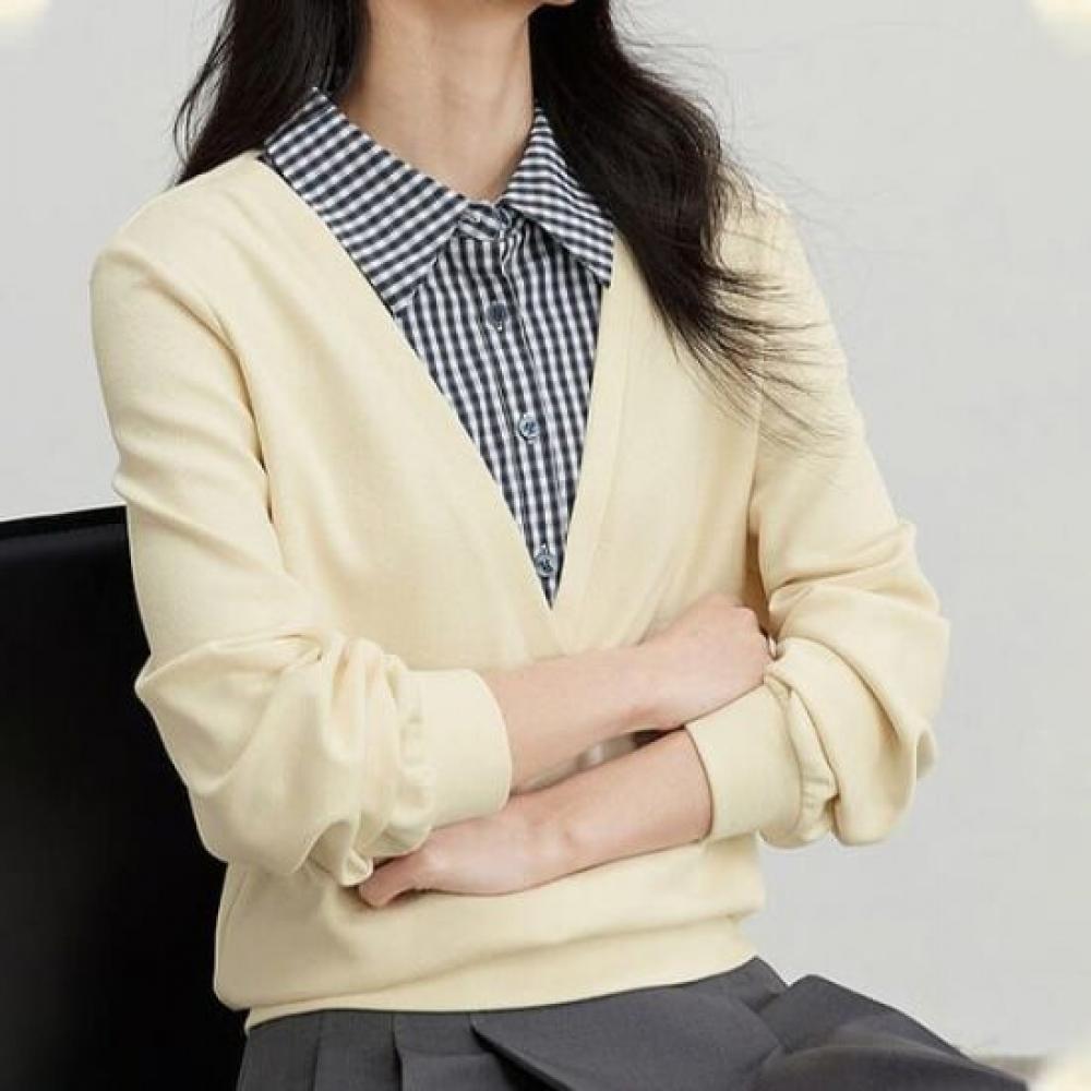 Navava Casual Two In One STripe Long Sleeve T shirT nT2254