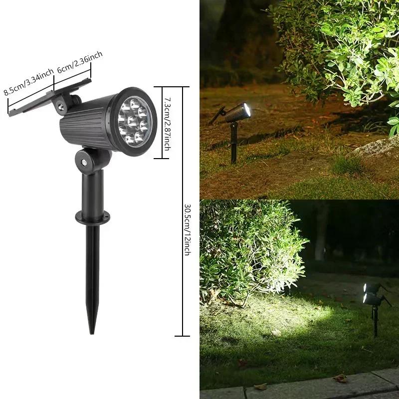 Solar Outdoor Lights Waterproof, Halloween Christmas Garden Light Colored Landscape Spotlights Spot Lamp Lighting