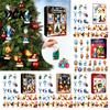 Feiertagsgeschenkboxen Weihnachtskalender 2026, 24-Tage Überraschungs-Countdown mit 24 für Kinder Acryl-Anhänger, Anime-Themen-Sammlerstücke