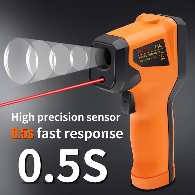 Non-contact Digital Infrared Thermometer Laser Temperature Meter Pyrometer Imager Hygrometer Termometro Infrarojo Light Alarm