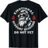 Emotionaler Unterstützungs-Ehemann Nicht streicheln Lustiger Affe (Auf der Rückseite) Unisex-T-Shirt
