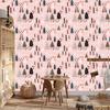 Minimalist Foxes In the Forest Wallpaper for Living Room and Bedroom 50x1000